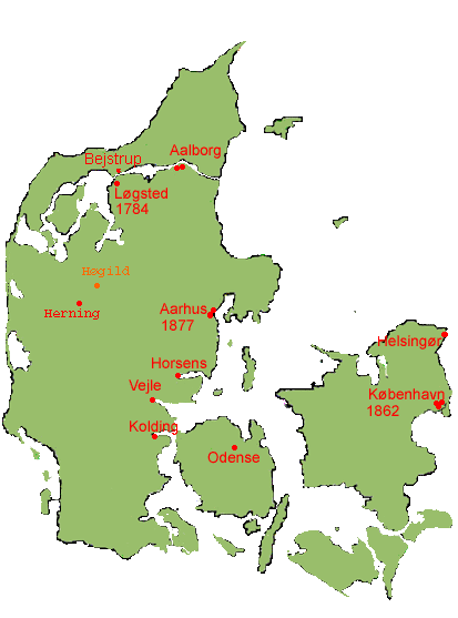 Kort over Danmark