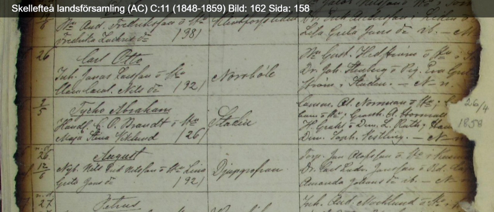 Husførhørs protokol for Skellefteå Tycho_Abraham_1858.jpg